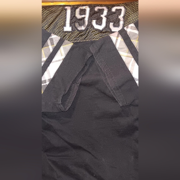 Vintage Red Ape 1933 2XL BLACK WITH YELLOW AND GREY PLAID ACCENTS PRE-OWNED - Picture 5 of 5